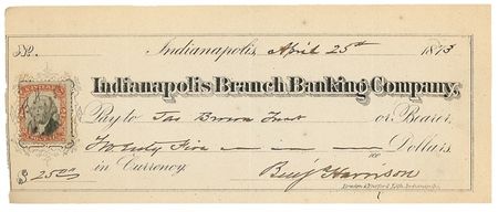 Lot #63 Benjamin Harrison - Image 2