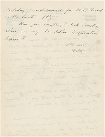 Lot #142 Franklin D. Roosevelt - Image 1