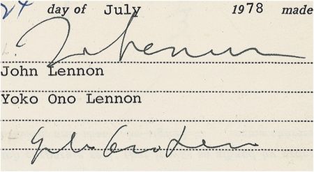 Lot #700 John Lennon and Yoko Ono - Image 1
