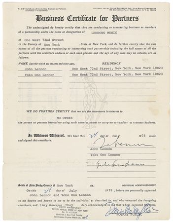 Lot #700 John Lennon and Yoko Ono - Image 2