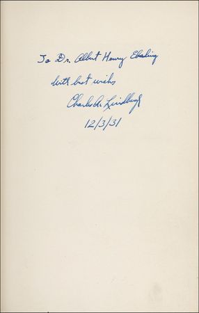 Lot #492 Charles Lindbergh - Image 1