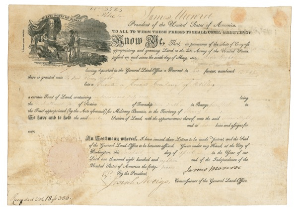 Lot 128 James Monroe