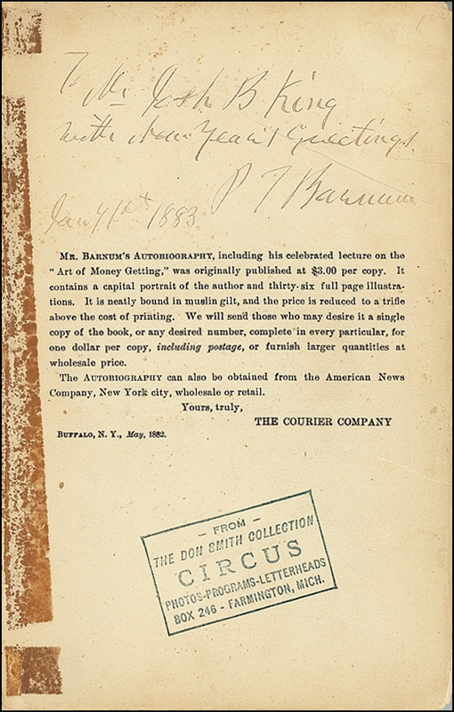 Lot 811 P. T. Barnum
