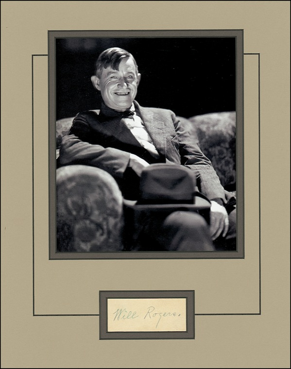 Lot 1107 Will Rogers