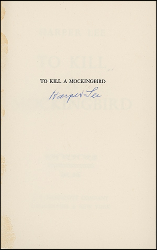 Lot 428 Harper Lee