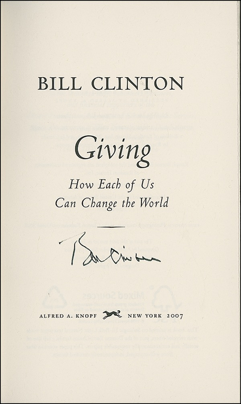 Lot 41 Bill Clinton