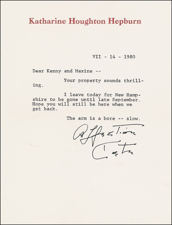 Lot 976 Katharine Hepburn