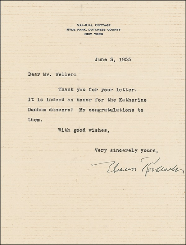 Lot 153 Franklin and Eleanor Roosevelt