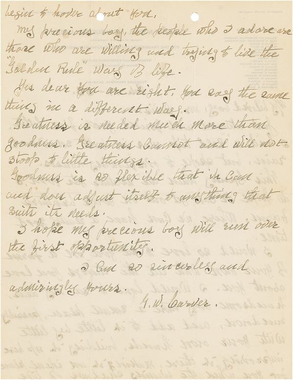 Lot 206 George Washington Carver