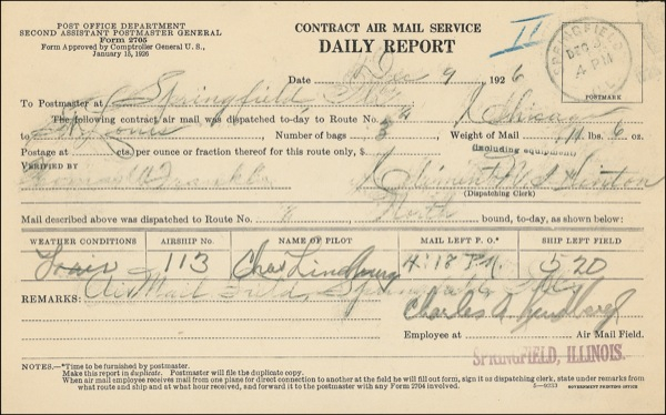 Lot 367 Charles Lindbergh