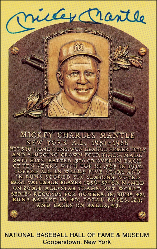 Lot 1354 Mickey Mantle
