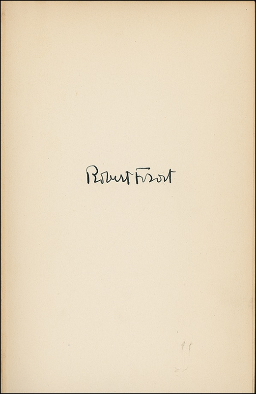 Lot 409 Robert Frost