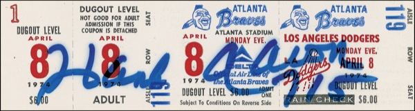 Lot 1210 Hank Aaron