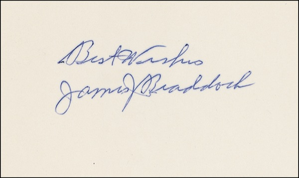 Lot 1245 James J. Braddock