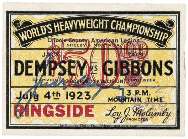 Lot 1272 Jack Dempsey