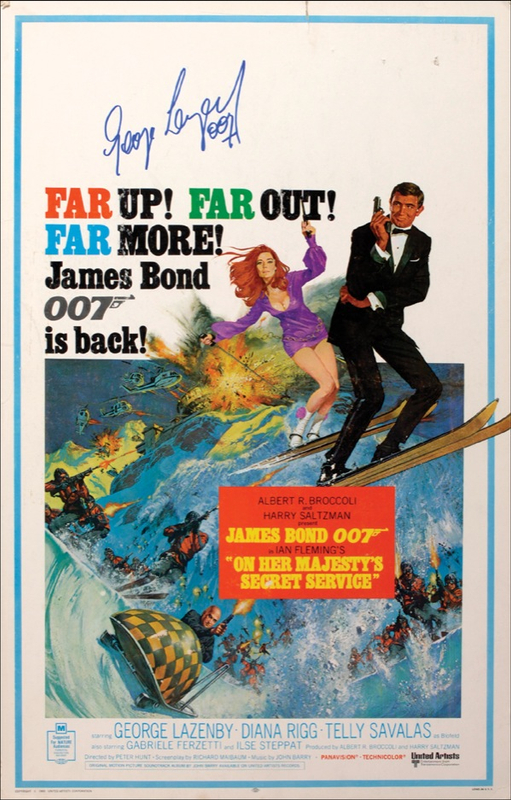 Lot 1009 James Bond: Lazenby, George