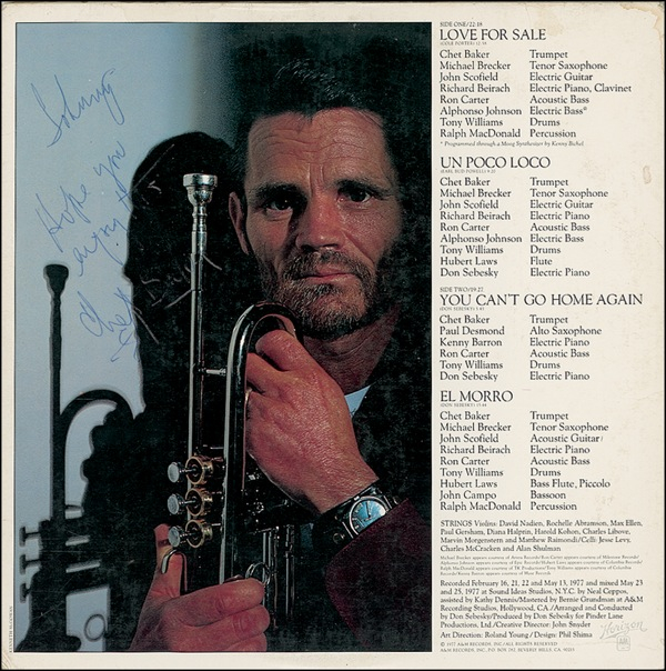 Lot 545 Chet Baker
