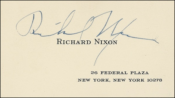 Lot 134 Richard Nixon