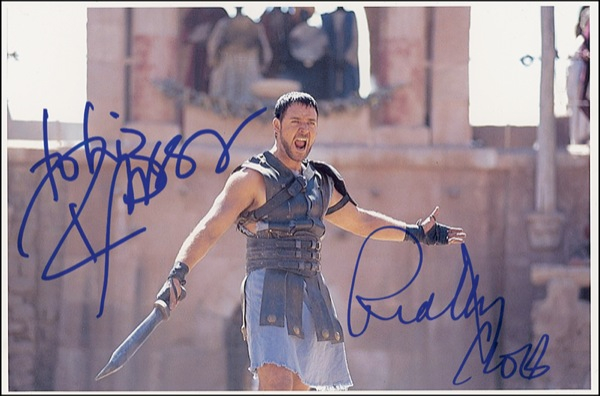 Lot 881 Russell Crowe and Ridley Scott