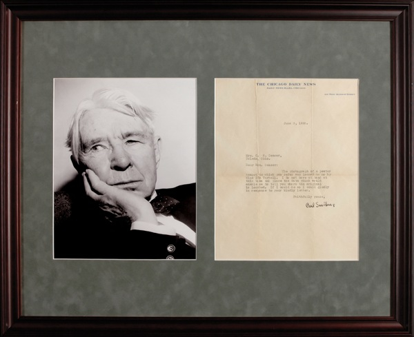 Lot 459 Carl Sandburg