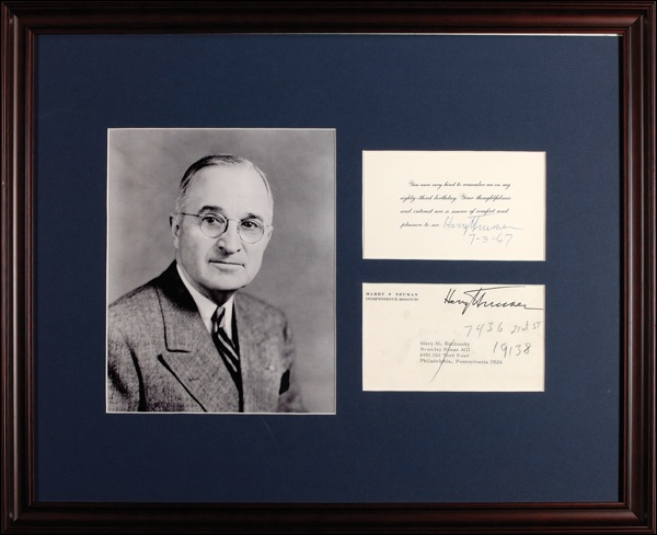 Lot 175 Harry S. Truman