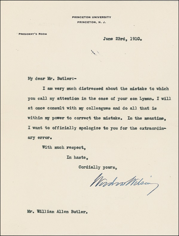 Lot 185 Woodrow Wilson