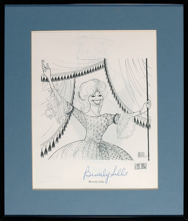 Lot 1128 Beverly Sills and Al Hirschfeld