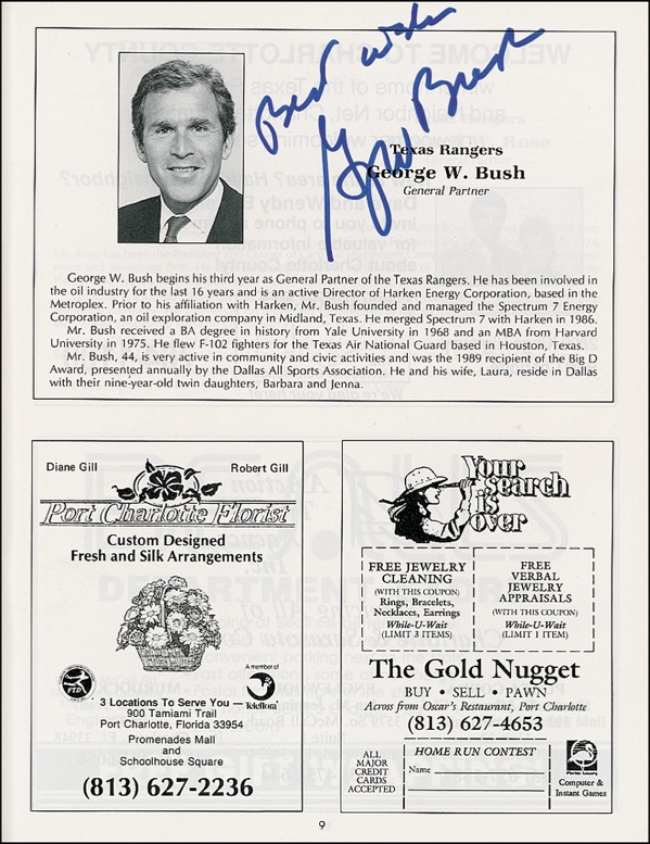 Lot 23 George W. Bush