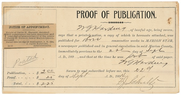 Lot 83 Warren G. Harding