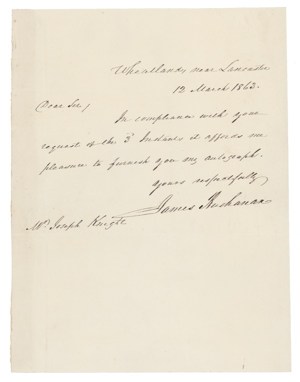 Lot 10 James Buchanan