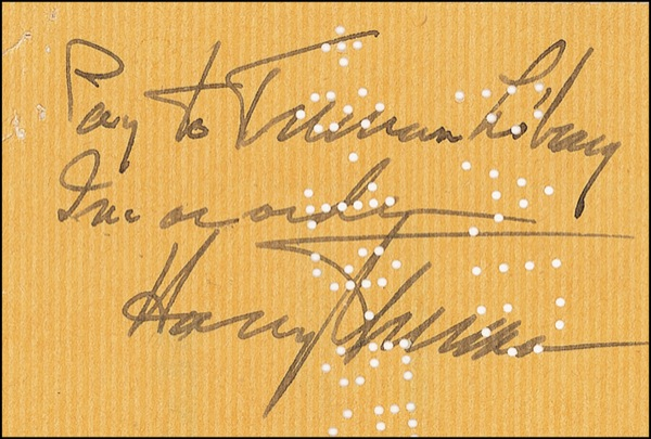Lot 177 Harry S. Truman