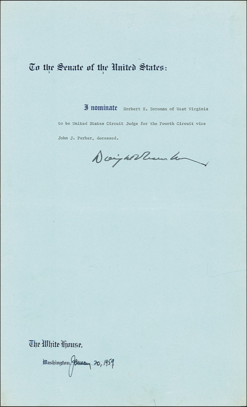 Lot 55 Dwight D. Eisenhower