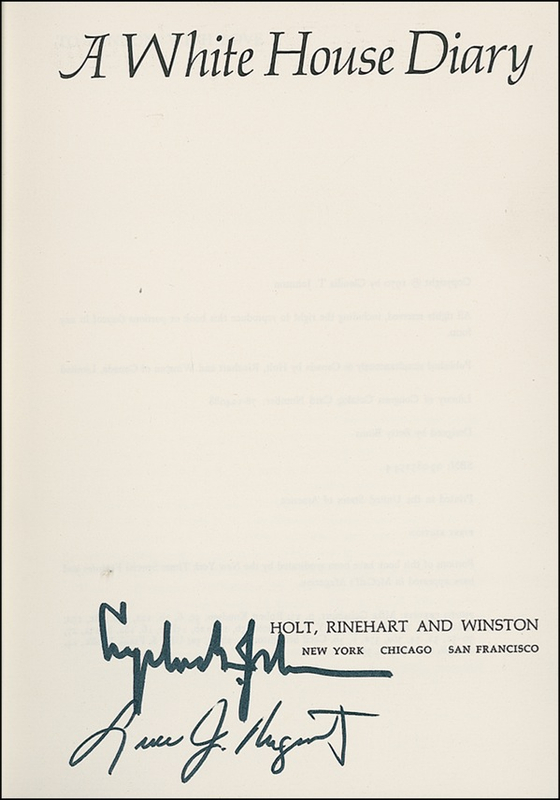 Lot 108 Lyndon B. Johnson