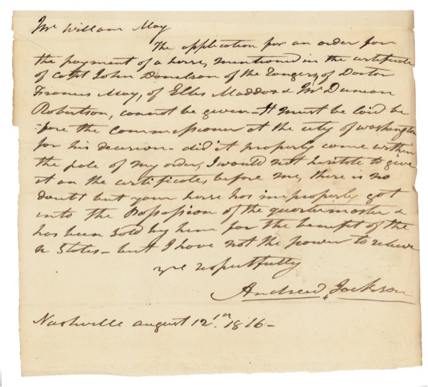 Lot 97 Andrew Jackson