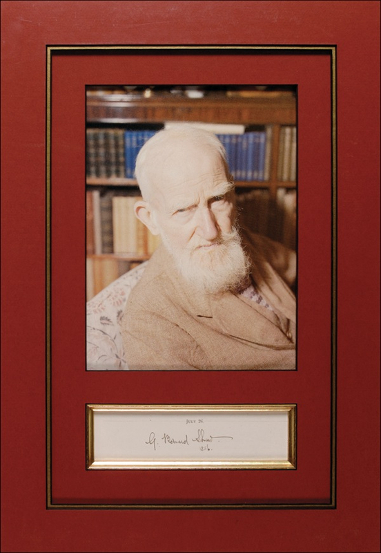 Lot 467 George Bernard Shaw