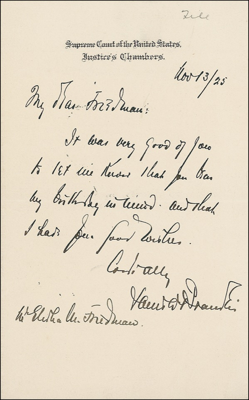 Lot 203 Louis Brandeis