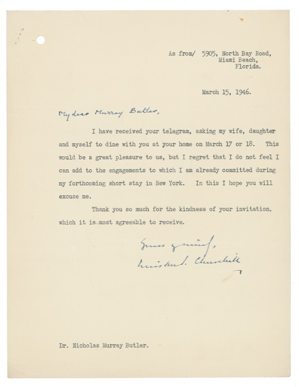 Lot 211 Winston Churchill