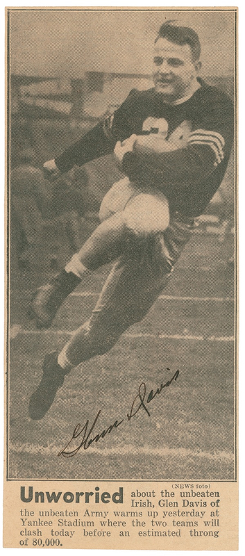 Lot 1268 Glenn Davis and Doc Blanchard