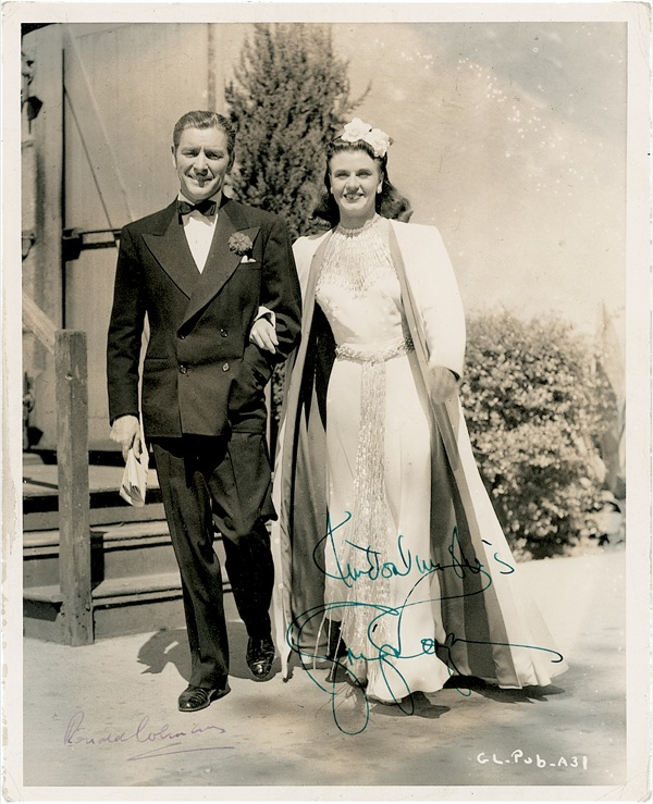 Lot 1104 Ginger Rogers and Ronald Colman
