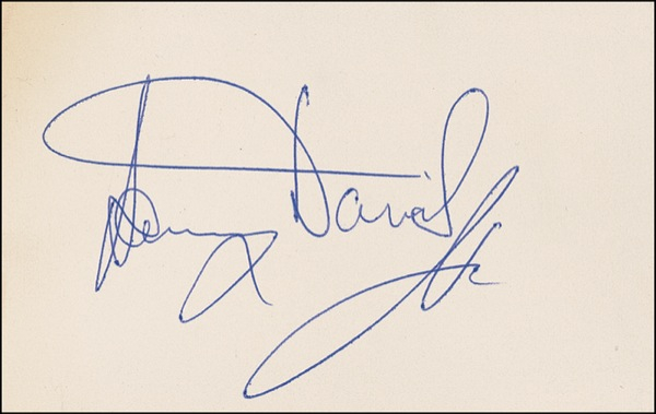 Lot 891 Sammy Davis, Jr