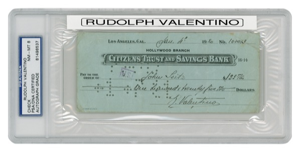 Lot 1190 Rudolph Valentino