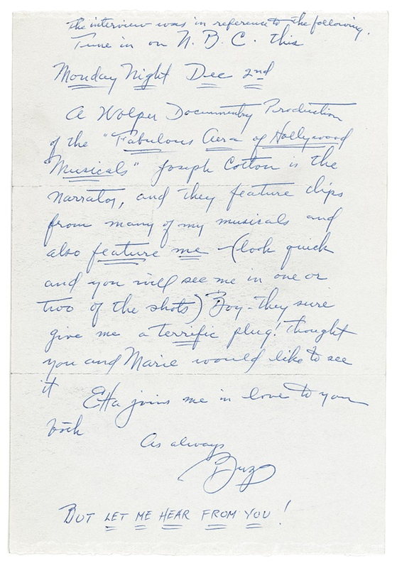 Lot 824 Busby Berkeley