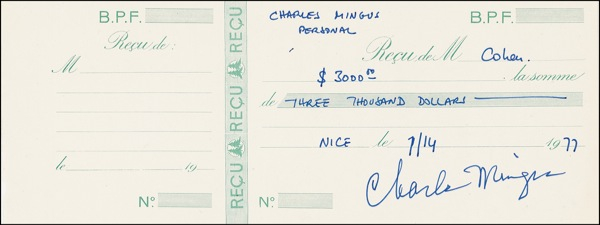 Lot 663 Charles Mingus