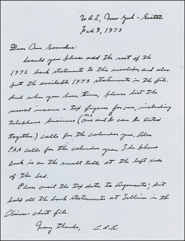 Lot 372 Charles Lindbergh