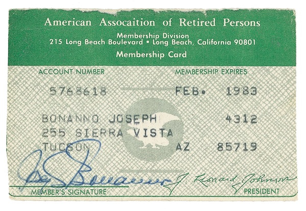 Lot 202 Joseph Bonanno