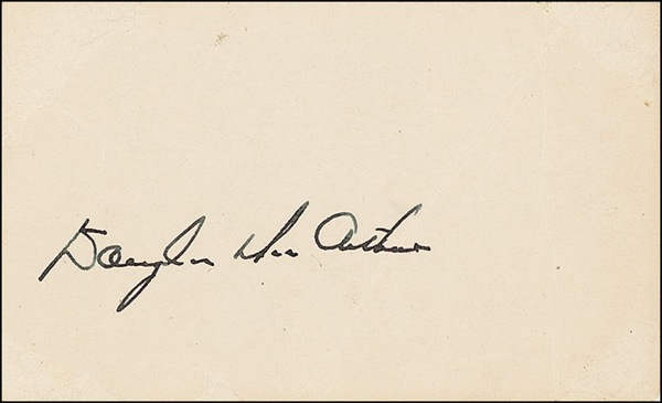 Lot 333 Douglas MacArthur