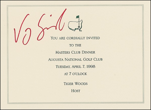 Lot 1299 Golf: Masters