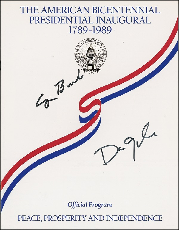 Lot 14 George Bush and Dan Quayle