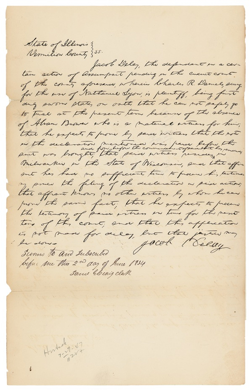 Lot 121 Abraham Lincoln