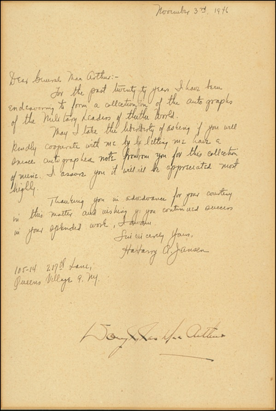 Lot 334 Douglas MacArthur